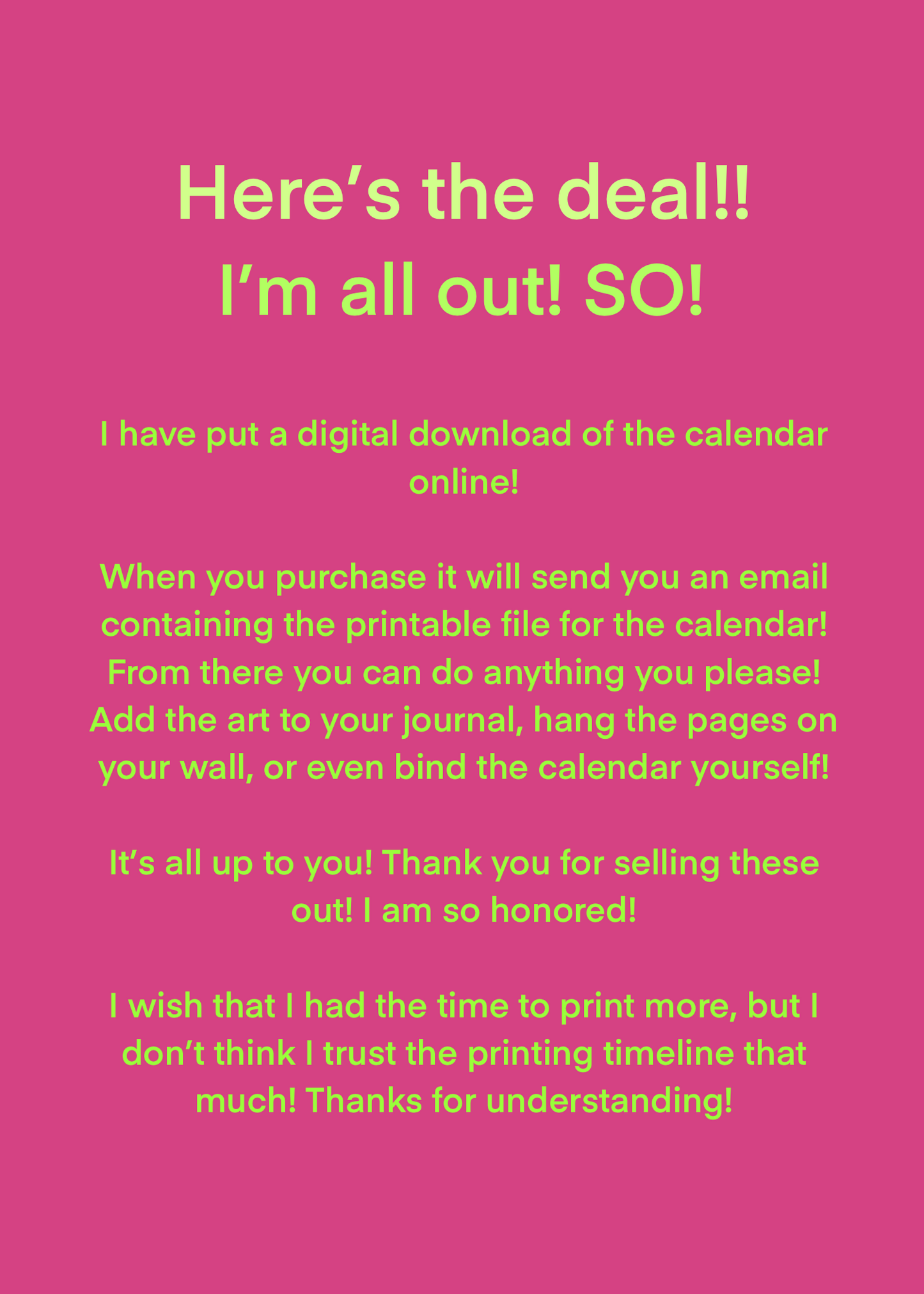 The Encouragement Calendar (DIGITAL & Printable File) READ DISCRIPTION!!