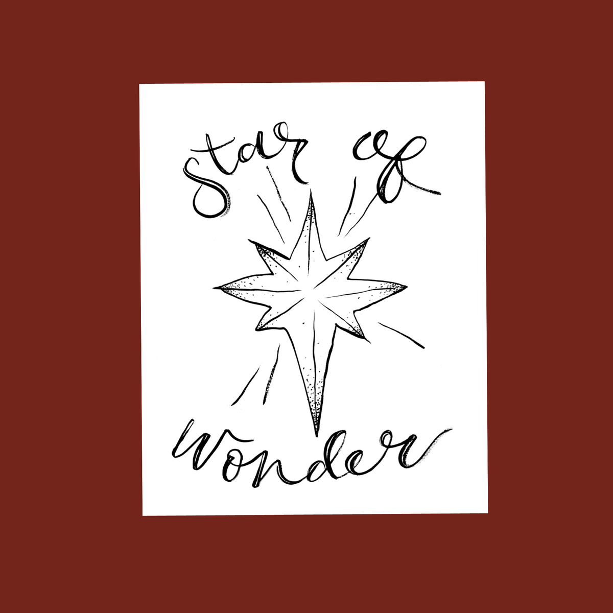 “Star of wonder” poster print