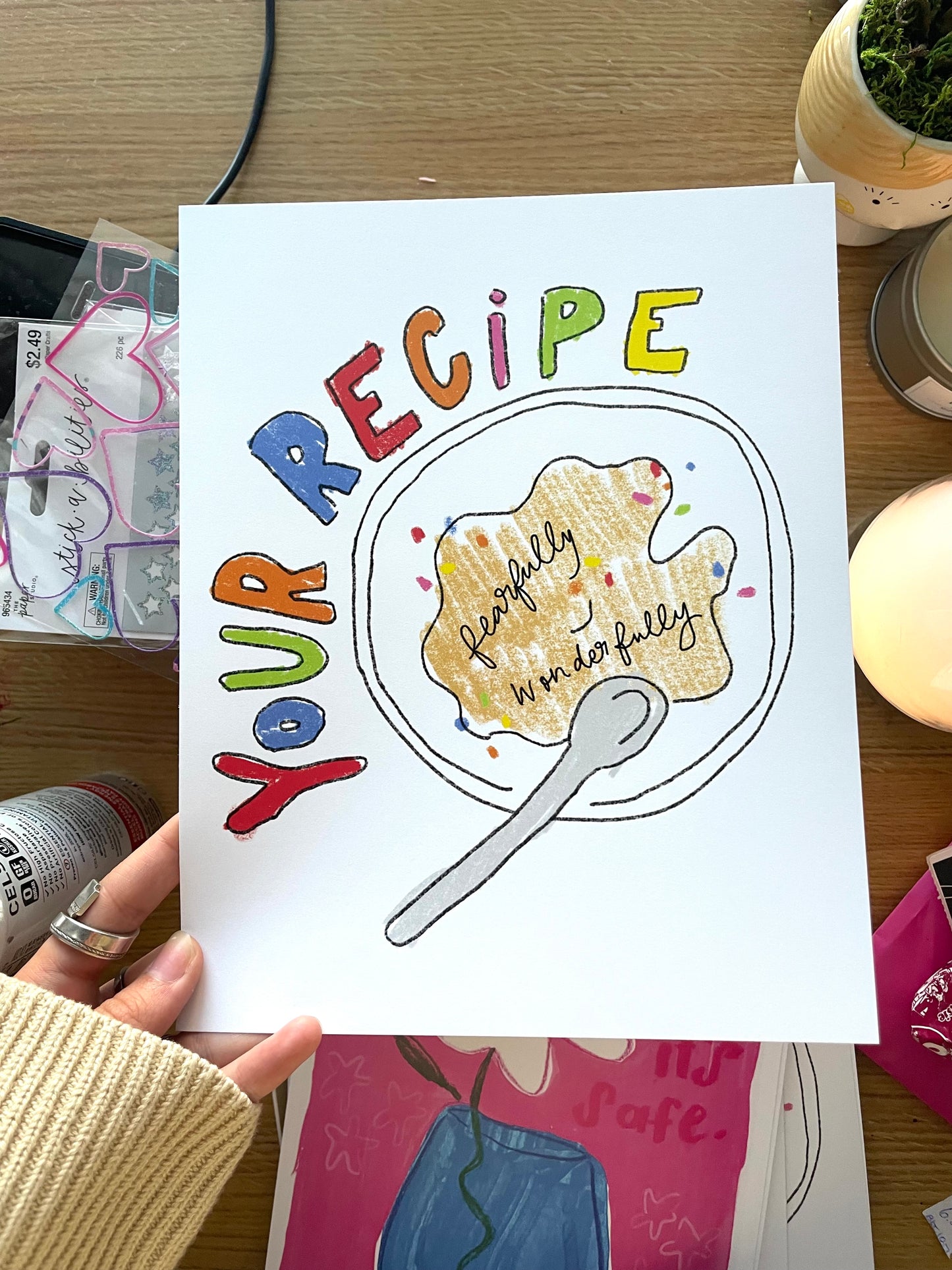 Fearfully & wonderfully made recipe poster!!!