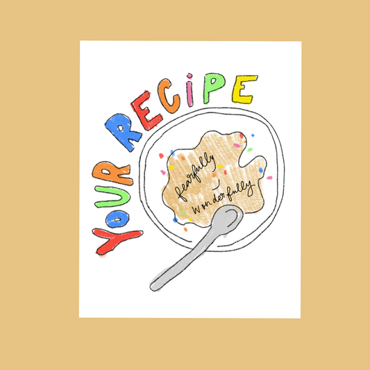 Fearfully & wonderfully made recipe poster!!!