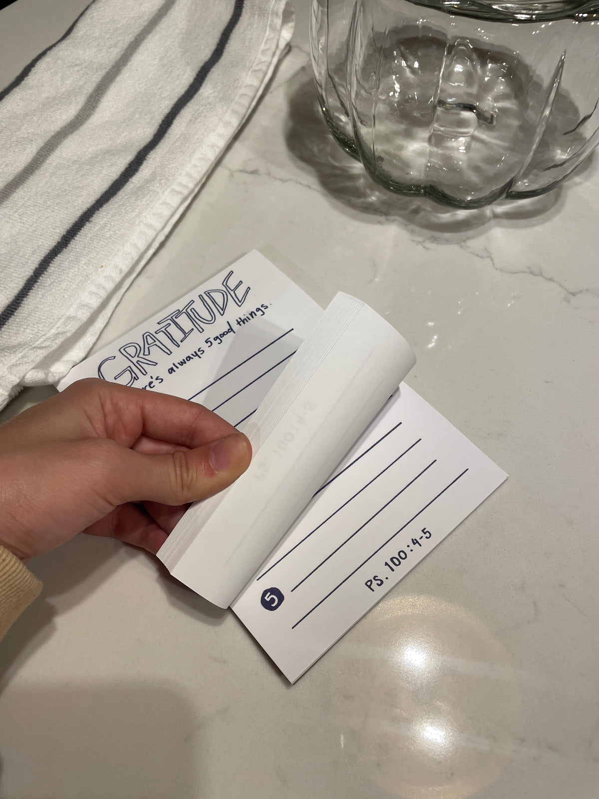 Gratitude notepad!